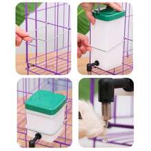 1PC Rabbit Water Fountain Drinking Device Cage Hanging Feeder Pet Supplies Bunny Dispenser - D - View 3