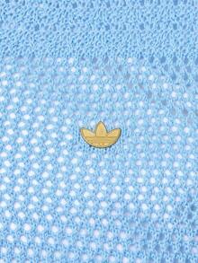 Adidas Originals Men's RESORT S POLO Knit Collar Short Sleeve Polo Shirt TKW8166 - Baby Blue - View 5