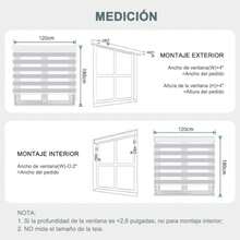 NANWEI Persianas Enrollables de Cebra, Doble Capa Persianas Horizontales, Ajustar la Densidad de Luz Interior, Privacidad Pretection para Recámara, Sala, Oficina, Sala de Reuniones,120X180cm - Blanco - Ver 7