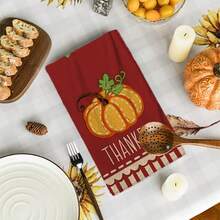 2/4/48pcs Autumn Series Pattern Printed Kitchen Towels - Ultra Soft, Highly Absorbent Polyester Dishcloths And Hand Towels, Perfect For Holiday Decor, Kitchen Decor, Party Decor - Multicolor - View 11