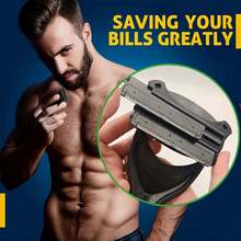 Men's DIY Back Shaving Kit (1 Set) - Professional Dual-Blade Design, Ergonomic Non-Slip Handle, Dry & Wet Use, Includes Extra Blades, Essential Body Grooming Tool, Suitable For Hard-To-Reach Areas With Extra Replacement Blades, School Essential, Halloween, Christmas - Foldable Manual Version - View 7