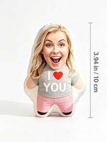 1件 DIY 定製個性化照片抱枕靠墊，沙發臥室家居裝飾，節日情侶親子寵物紀念，父親節母親節萬聖節情人節感恩節復活節愚人節，獨特趣味兒童玩具禮物 - 霧霾藍 - 查看 15