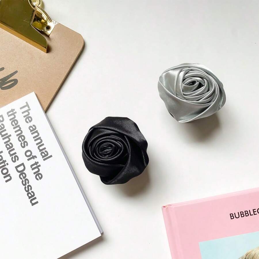 Elegant 3D Rose Phone Stand, Adhesive Foldable & Telescopic, Versatile Premium Fashion Phone Accessory, Great Gift For Girls - Multicolor - View 1