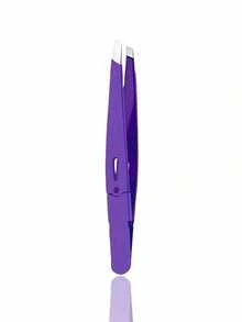 High Precision Eyebrow Tweezers, Stainless Steel Eyebrow Trimming Tweezers, Suitable For Fine Hair & Beard, Ultra-Thin Flat Head Trimming Tool, Suitable For Home And Salon Use - Multicolor - View 16