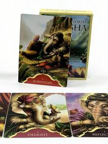 1 Box Whispers Of Lord Oracle Cards, Complete 50-Card Deck , A Spiritual Divination Kit Used To Clear Obstacles And Bestow Wisdom. - Multicolor - View 5