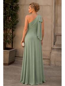 Women Dresses - Olive Green - View 2