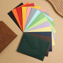 100Pcs Pure White Envelopes, Color Coated Paper Mini Envelopes For Invitations & Postcards Storage - Plain Envelope 105*155mm - View 2