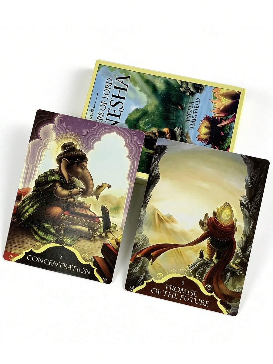 1 Box Whispers Of Lord Oracle Cards, Complete 50-Card Deck , A Spiritual Divination Kit Used To Clear Obstacles And Bestow Wisdom.