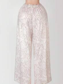 Women's Summer Loose Printed Long Pants, Casual Commuter And Outdoor Wear - Apricot - View 7