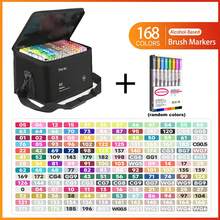 48-180 Colors Alcohol Brush Pen Set, Dual-Tip Blending Art Markers, Suitable For Painting, Permanent Sketching, Adult Coloring, Illustration, Artist Brushes, Back To School Gift - Sets - View 14
