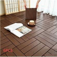 DIY Interlocking Patio/Yard Floor Tiles, Plastic Outdoor Balcony Ground Covering - A - View 14