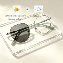 Silver Frame Green