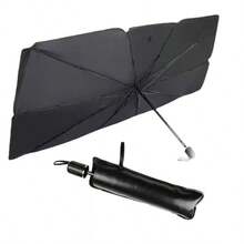 1pc Foldable Portable Car Windshield Sunshade Umbrella, UV Protection Heat Insulation Front Window Sunshade, Suitable For Sedan And SUV, Quickly Reduces Interior Temperature In Summer - A - View 5