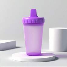 1PC 300ml/10oz Duck Spout Sippy Cup, Cute Animal Pattern/Colorful Gradient Water Bottle, Portable Cup, Anti-Drop Anti-Leak PP Water Cup, Suitable For Daily Use - Multicolor - View 14