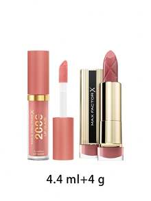 Max Factor [Bundle] 2000 Calorie Lip Glaze 075 Pink Fizz 4.4 Ml + Colour Elixir Lipstick 015 Nude Rose 4 G - 075 Pink Fizz+015 Nude Rose - View 2