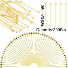 200pcs 16-40mm Iron Alloy Ball Pins, Handmade DIY Jewelry Bracelet Necklace Phone Car Hanging Keychain Material Accessories - Crochet Hook - View 27