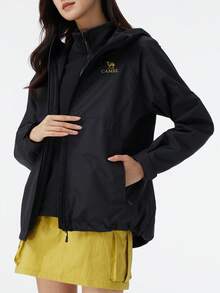 CAMEL CROWN 女士滑雪夹克防水三合一冬季外套带羊毛内衬保暖防风适合雪地户外徒步旅行 - 幻影黑 - 查看 3
