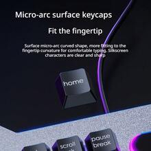 AOC KM410 Gaming Wired Keyboard & Mouse Combo RGB Lighting Mechanical Feel 104 Keys Office Computer Keyboard Set Ergonomic Design - View 8