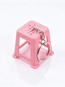Mini Stool Keychain, Cute Colorful Chair Bag Charm, Realistic Square Stool Pendant, Car Key Ring Accessory, Party Favor, Birthday Christmas Gift - Multicolor - View 10