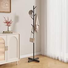 1pc Modern Minimalist Standing Coat Rack For Living Room, Bedroom, Entryway, With Simple And Elegant Design  Decorations   Autumn Decor Festival Decor Room Decor Home Decor Fall Decor Bedroom Decor - Tree Branch Type + Black Bracket (cross Base) - View 8