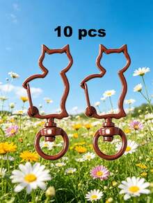 10/100pcs Multi-Color Metal Lobster Clasp Keychain, Classic Hook Chain Suitable For Jewelry Making Pendant Accessories - Keychain - View 22