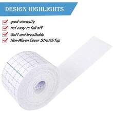 1/3/4 Rolls Breathable Non-Woven Mesh Adhesive Tape, Strong Pressure-Sensitive Dressing Tape, Multiple Sizes, Suitable For First Aid Kits - Breathable Adhesive Tape - View 14