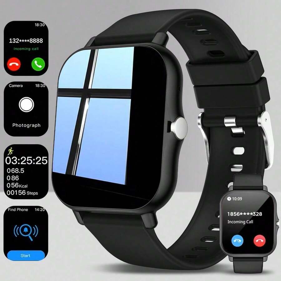 1.83 Inch Full Touch Screen Kids Smart Watch | Wireless Call Answering And Dialing | Multiple Watch Faces | Message Notifications | Perfect Birthday Gift For Boys And Girls