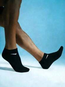 1/5/9/10/15/20/30 Pairs Unisex Socks, Sports Socks, White/Black/Grey Short Socks, Comfortable Diagonal Striped Ankle Socks, Moisture-Wicking And Breathable, Classic Multi-Functional Solid Color Minimalist Fashion Socks, Couple Boat Socks, Suitable For Daily Casual Wear - Multicolor - View 3