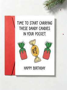 1張「Time To Start Carrying These Dandy Candies」生日卡附信封，幽默「We're Old」40歲與50歲生日卡，適合朋友與同事，內頁空白 - A - 查看 3