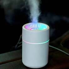 Humidificador Mini USB Portátil Difusor de Aromaterapia, Niebla Fina 360° Luz RGB Colorida Silencioso Humidificador Pequeño, Adecuado para Coche, Escritorio, Dormitorio - Mist - Ver 14