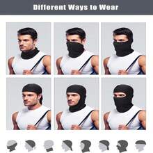 1pc/Multi-Pack Face Mask Headscarf Balaclava, UV Protection Sun Protection Outdoor Cycling Headwear, Full Face Ski Mask, Quick Dry, Breathable, Moisture Wicking, Elastic, Sun Cooling Protection Cover For Cycling, Climbing, Motorcycle Riding - Multicolor - View 10