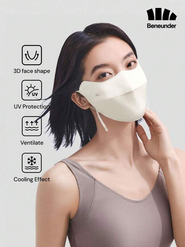Beneunder Double-Sided Silk-Soft Eye-Covering Sun-Protection Mask SS025