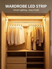 LED Neon Flexible Light Strip, Decorative Lighting, USB Powered Button Switch Dimmable Lamp, Bedroom Living Room Display Cabinet Bathroom Mirror Backlight - White - View 2