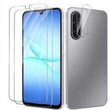 2+2件組 相容 Galaxy A57/A56/A37/A55/A35/A36/A26 高品質鋼化玻璃螢幕保護貼 + 鏡頭保護貼 防刮 無氣泡 - 無色 - 查看 27