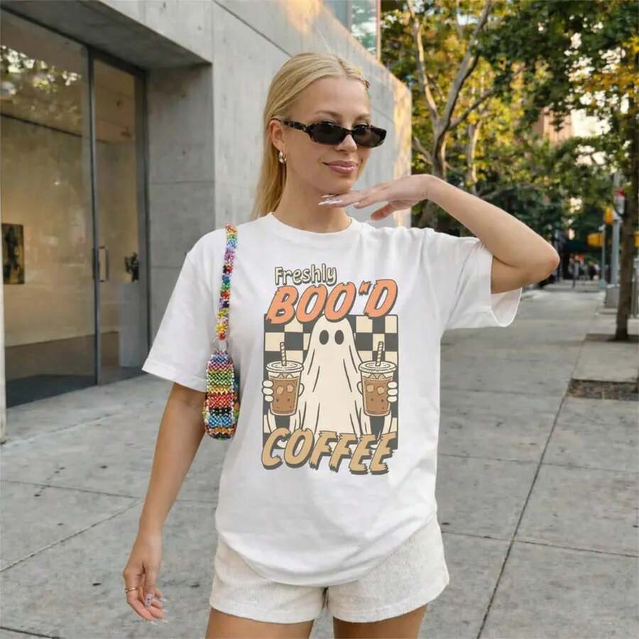 Women T-Shirts - 白色 - 查看 1