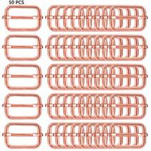 50pcs 1 Inch Metal 3-Position Adjustable Buckles, Rectangular Adjustable Webbing Sliders, Suitable For Keychains, Lanyards, Handbags, Fasteners, Straps, Backpacks And Leather Hardware Accessories - One Size - View 12