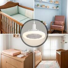 Lâmpada Ventilador de Teto LED 30W Módulo Silencioso com Controle Remoto Bivolt 85V-265V - Branco - Visão 3