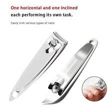 7Pcs Portable Nail Manicure Kit Stainless Steel Nail Clippers Cuticle Remover Nail File Round Storage Bag Travel Nail Care Manicure Pedicure Tools - Multicolor - View 2