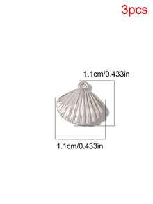 3pcs Stainless Steel PVD Plated Marine Life Pendants Dolphin Crab Starfish Shell Charms Pendant For DIY Jewelry Making Accessories - Pendant - View 24