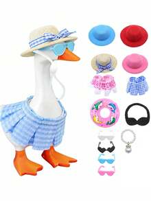 16/13 Pieces/Set(Excluding Goose) Desktop Goose Decorations - Fun Mini Goose Decorations, Perfect For Decorating Mini Desktop Goose Models, Table Decorations, Holiday Parties, And Seasonal Table Decorations. - A - View 5