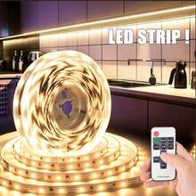 Acosh Neon Strip LED USB SMD 2835 Fleksibel, Putih Hangat/Putih, 5V dengan Kontrol Jarak Jauh RF, Cocok untuk Dekorasi Kabinet Dapur dan Rumah - Hangat - View 1