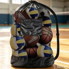 Basketball Net Bag, Football Volleyball Net Bag, Thickened 10-20 Balls Large Net Bag, Ball Storage Bag - Multicolor - View 1