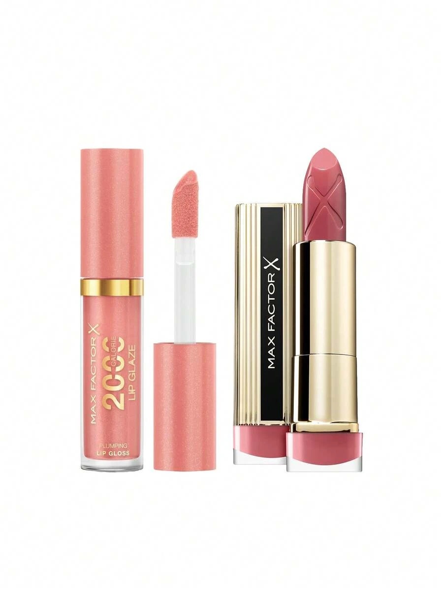 Max Factor [Bundle] 2000 Calorie Lip Glaze 060 Favourite Song 4.4 Ml + Colour Elixir Lipstick 020 Burnt Caramel 4.8 G - 060 Favourite Song+020 Burnt Caramel - View 1