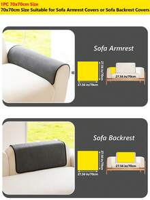 1PC Chenille Simple Solid-Color Sofa Cushion Cover – Four-Season Universal Non-Slip Seat Pad, Sofa Protector Cover Throw, Machine Washable - Multicolor - View 33