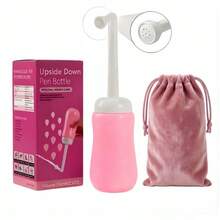 1pc Portable Travel Perineal Wash Bottle, Leak-Proof Women's Intimate Cleansing Spray Bottle, Large Capacity Handheld Rinser, 500ML - Multicolor - View 1