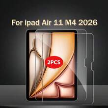 2-Pack Screen Protector Compatible With Ipad Pro 13 2025 (13-Inch)/ Pro 13(M4)2024(13-Inch) / Pro 11 2025(11-Inch)(M4) Compatible With IPad Air 11(M4)2026(11-Inch) / Air7(M3)2025(13-Inch) / Mini 7 2024(8.3-Inch) / 11 2025(11-Inch) Tablet Screen Protector High Definition Tempered Glass 3D Transparent 9H Ultra Hard Screen Protector Anti-Fall Anti-Scratch - Clear - View 3