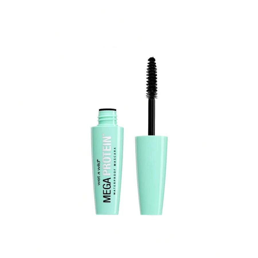 ماسكارا Wet N Wild Mega Protein مقاومة للماء باللون الأسود الداكن جداً 6 مل - ماسكارا بروتين، رموش طويلة - الأسود - مشاهدة 1