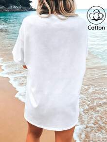 Women T-Shirts - 白色 - 查看 2