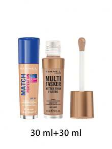 Rimmel 【組合組】Match Perfection 粉底液 Fair Ivory 81 Cool 30ml + Multi-Tasker Better Than Filters 光澤提亮高光亮采 & 抗老妝前乳 003 Light 30ml - 081 淺象牙色 冷色調+003 淺色調 - 查看 2