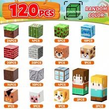 Nimal Forest Print Magnetic Building Blocks 60/120/160pcs, Educational DIY Assembly Toy For Boys And Girls, Can Build Forest Scenes And Exercise Spatial Logic, Exquisite Birthday And Holiday Gift - Multicolor - View 9